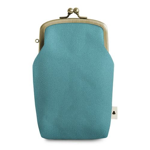 たて型がま口小物入れ【帆布・綿布（アソート）】