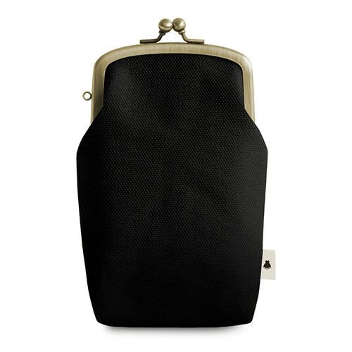 たて型がま口小物入れ【帆布・綿布（アソート）】