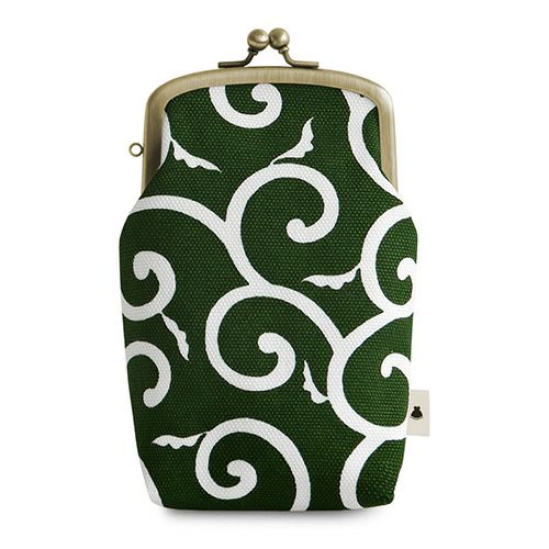 たて型がま口小物入れ【帆布・綿布（アソート）】