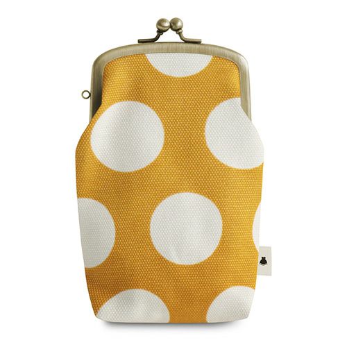 たて型がま口小物入れ【帆布・綿布（アソート）】