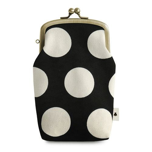 たて型がま口小物入れ【帆布・綿布（アソート）】