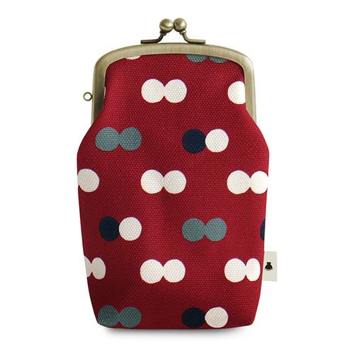 たて型がま口小物入れ【帆布・綿布（アソート）】