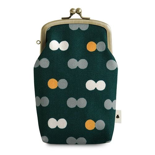 たて型がま口小物入れ【帆布・綿布（アソート）】