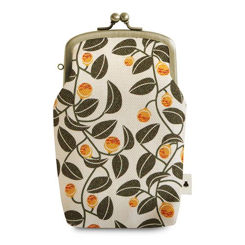 たて型がま口小物入れ【帆布・綿布（アソート）】