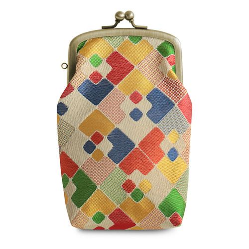 たて型がま口小物入れ【金襴・帯地（アソート）】