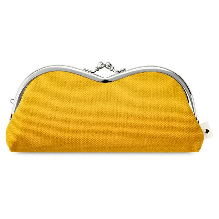 山型がま口メガネケース【帆布・綿布・デニム（アソート）】 