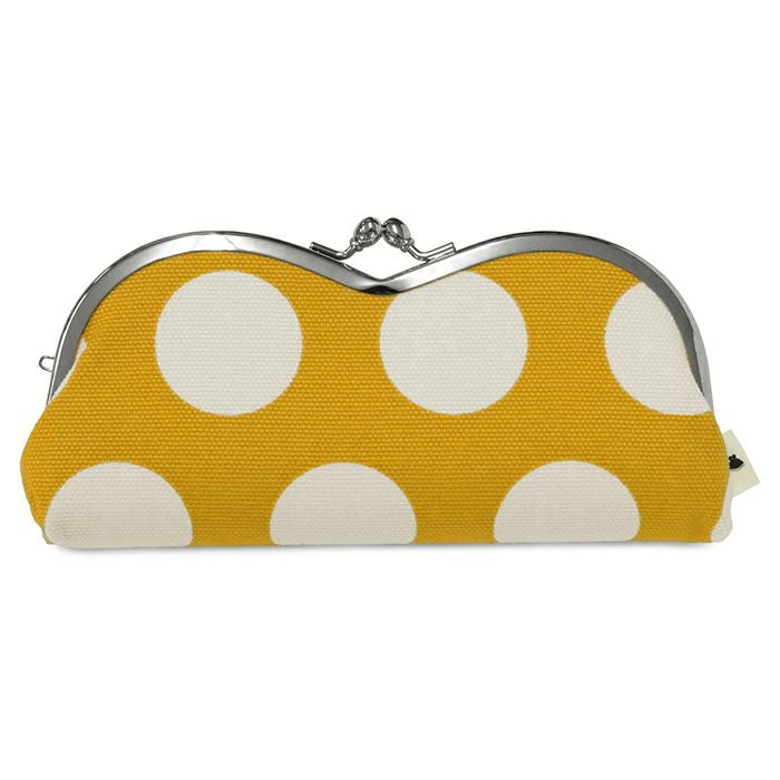 山型がま口メガネケース【帆布・綿布・デニム（アソート）】 