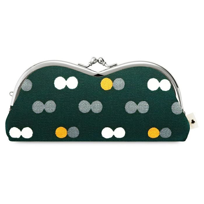 山型がま口メガネケース【帆布・綿布・デニム（アソート）】 