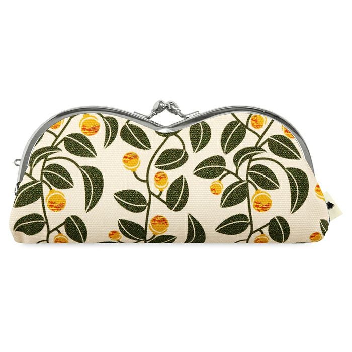 山型がま口メガネケース【帆布・綿布・デニム（アソート）】 