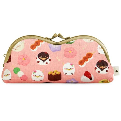 在庫商品】山型がま口メガネケース【ガマグチヨタカと和菓子】 [M便 4