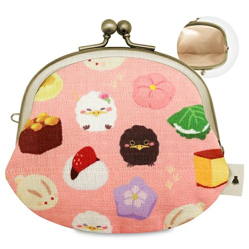 在庫商品】3.3寸がま口財布【ガマグチヨタカと和菓子】 [M便 1/5