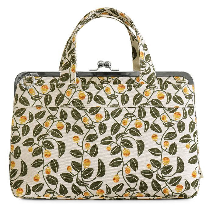 がま口手提げバッグ【帆布・綿布・デニム（アソート）】