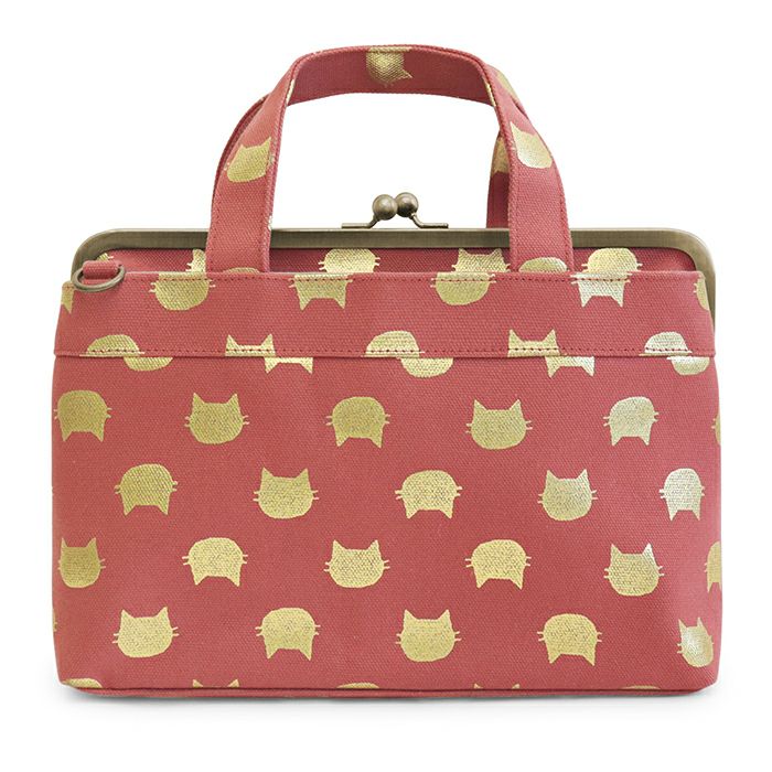 がま口手提げバッグ【帆布・綿布・デニム（アソート）】