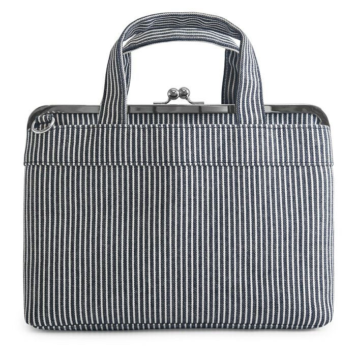 がま口手提げバッグ【帆布・綿布・デニム（アソート）】