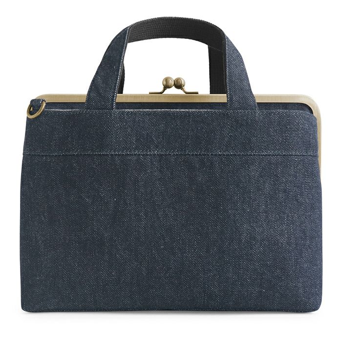 がま口手提げバッグ【帆布・綿布・デニム（アソート）】