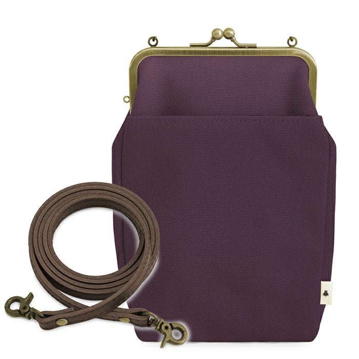 がま口お散歩ポシェット【帆布・綿布・デニム（アソート）】