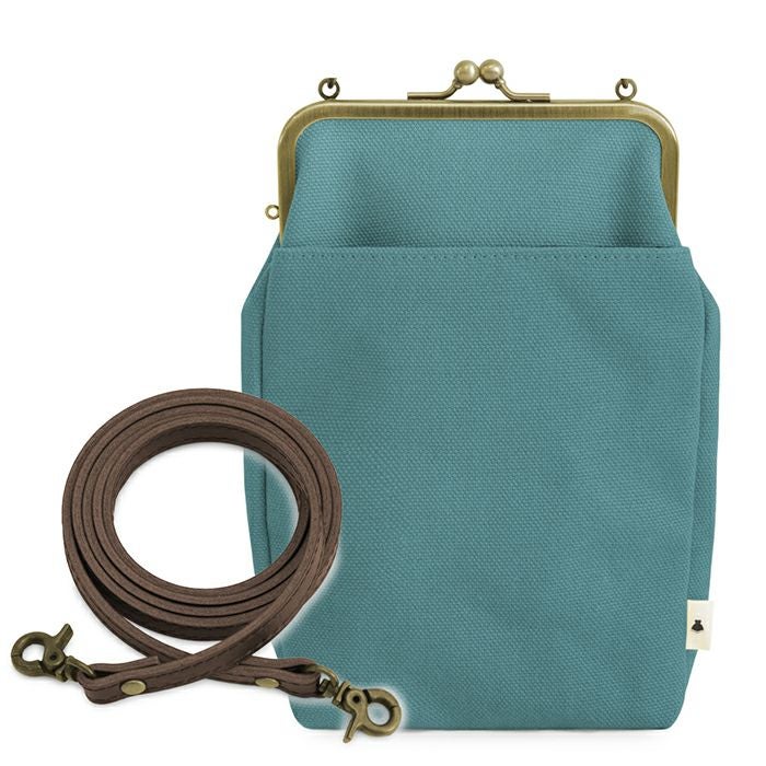 がま口お散歩ポシェット【帆布・綿布・デニム（アソート）】