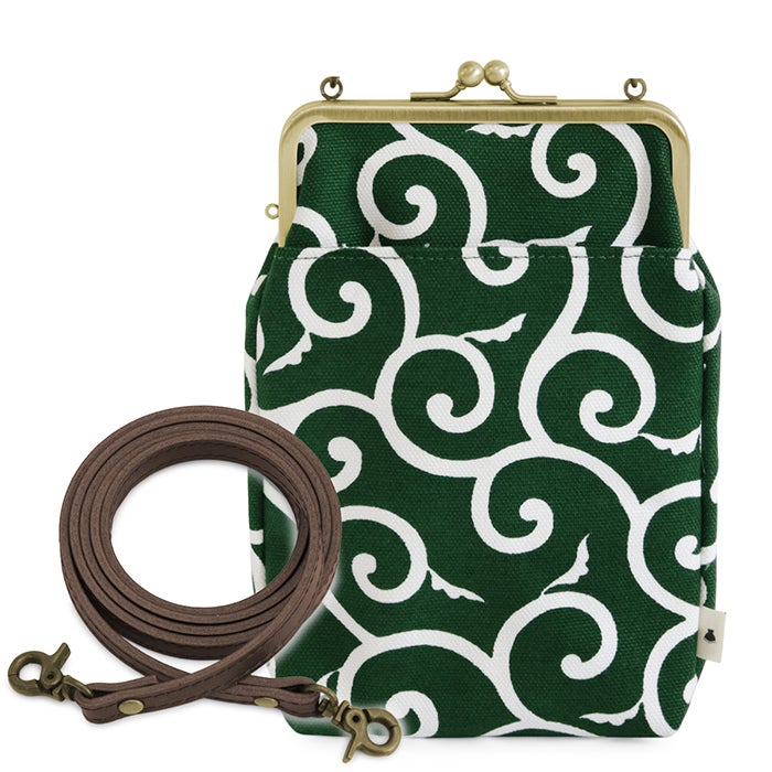 がま口お散歩ポシェット【帆布・綿布・デニム（アソート）】