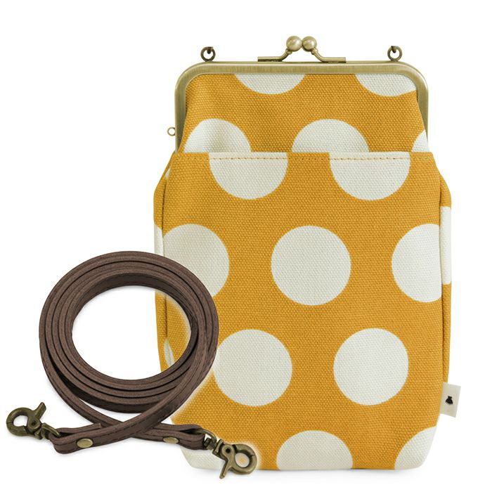 がま口お散歩ポシェット【帆布・綿布・デニム（アソート）】