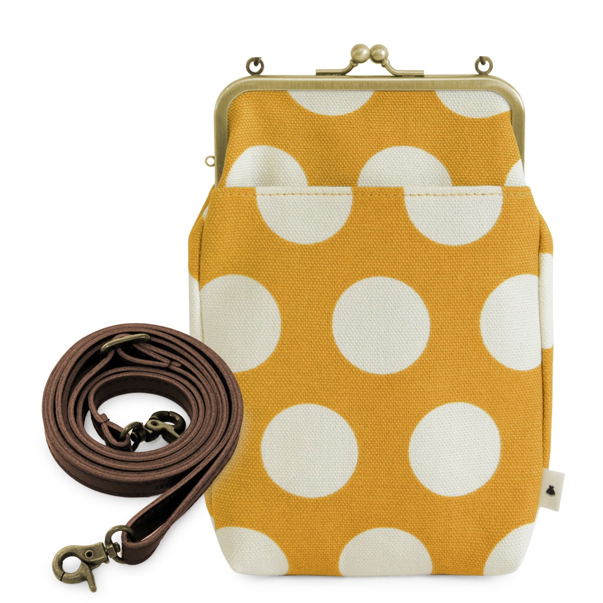 がま口お散歩ポシェット【帆布・綿布・デニム（アソート）】