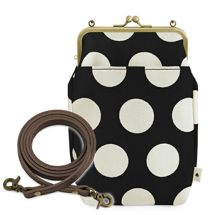 がま口お散歩ポシェット【帆布・綿布・デニム（アソート）】