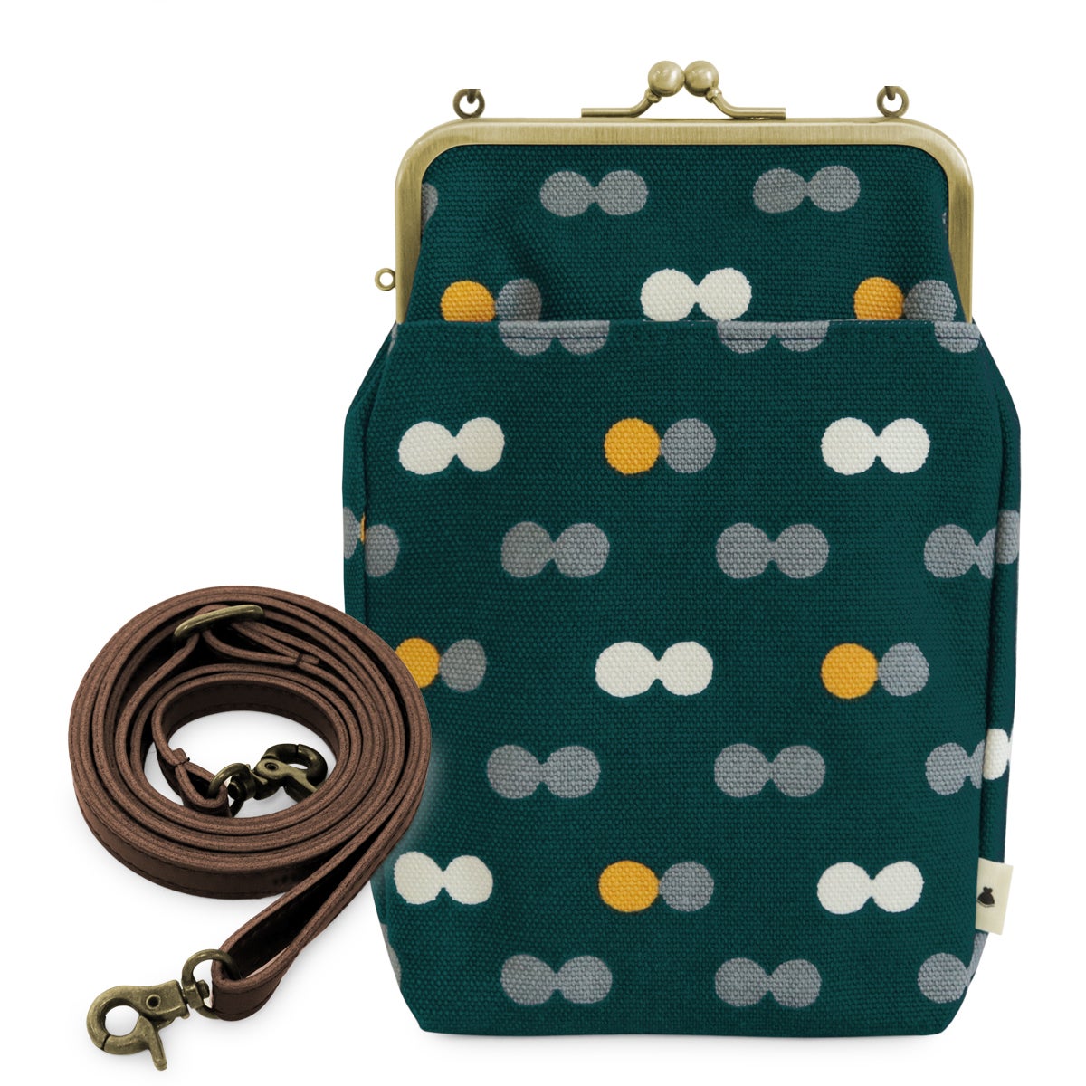 がま口お散歩ポシェット【帆布・綿布・デニム（アソート）】