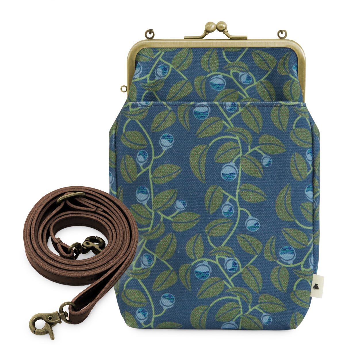 がま口お散歩ポシェット【帆布・綿布・デニム（アソート）】