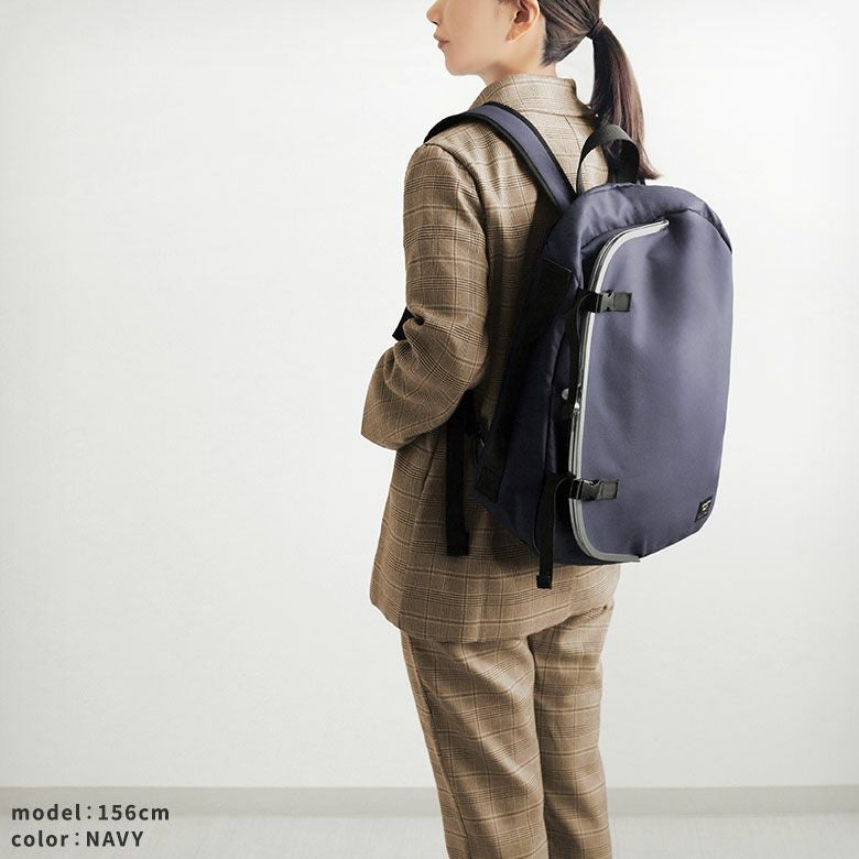  【在庫商品】ラウンドがま口アーバンリュック【Sarei HOMME＋】※がまろっく付き