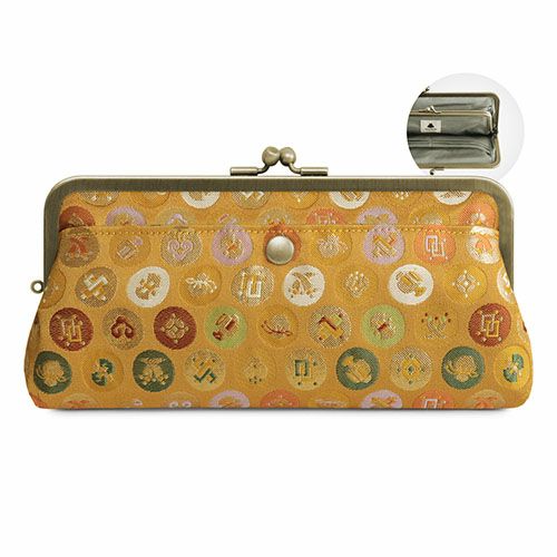 角丸親子がま口長財布【金襴・帯地（アソート）】