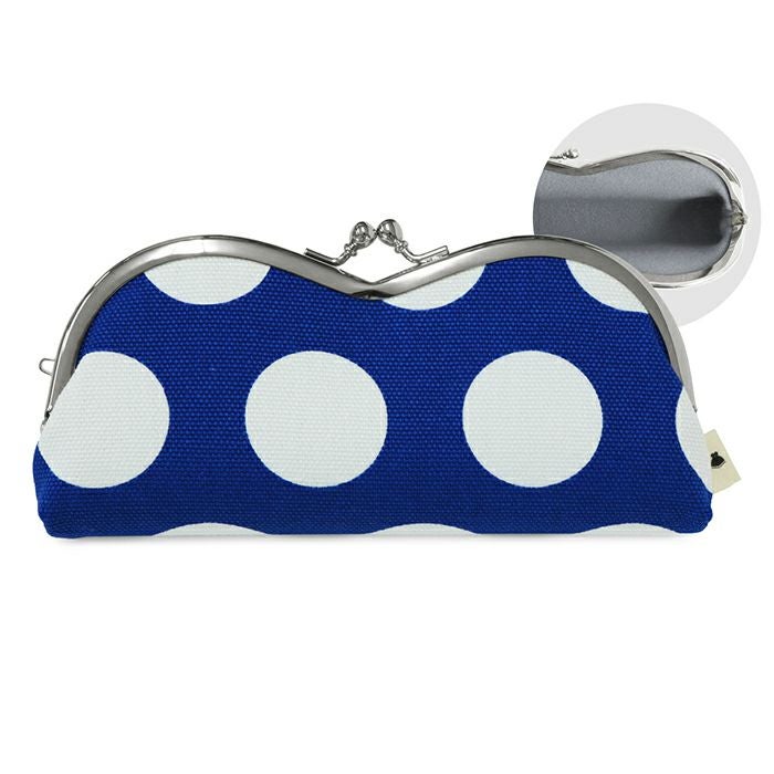 山型がま口メガネケース（裏地グレー）【在庫限り（アソート）】