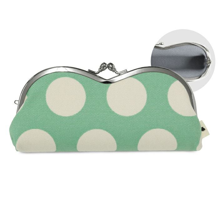 山型がま口メガネケース（裏地グレー）【在庫限り（アソート）】