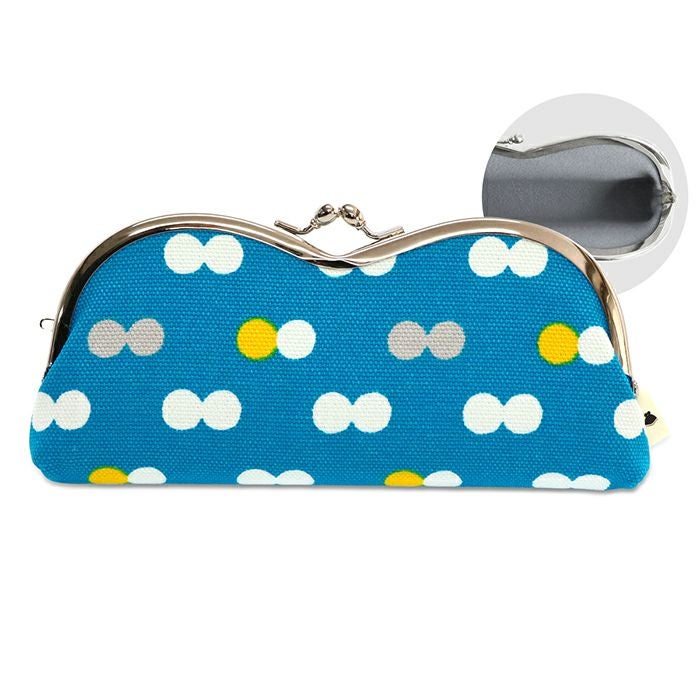 山型がま口メガネケース（裏地グレー）【在庫限り（アソート）】