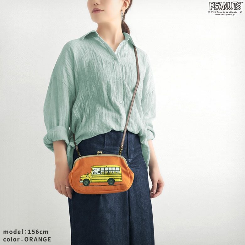 がま口スマホショルダーバッグ【PEANUTS_25AW(FRIENDS)】