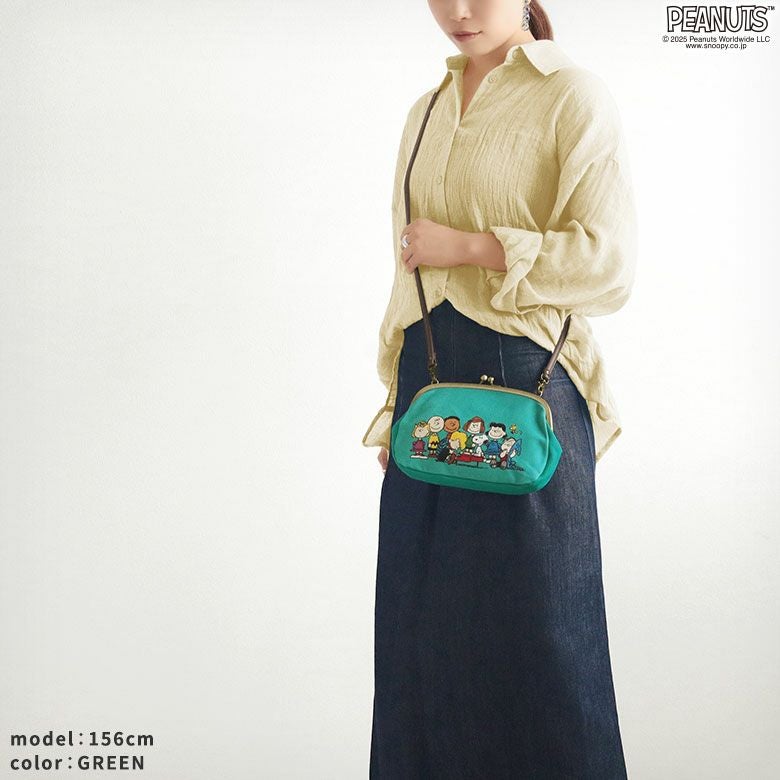 がま口スマホショルダーバッグ【PEANUTS_25AW(FRIENDS)】