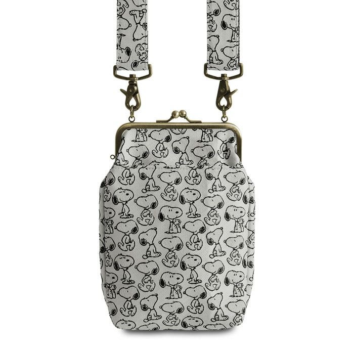 【在庫商品】がま口お散歩ポシェット（ハギ）【PEANUTS_25AW(JQ)】