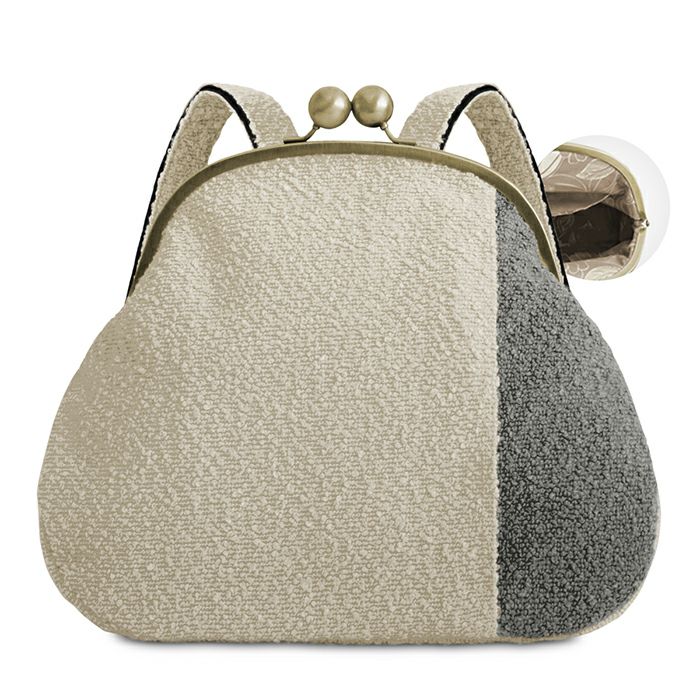 【在庫商品】大玉がま口まるリュック【moco2】※がまろっく付き