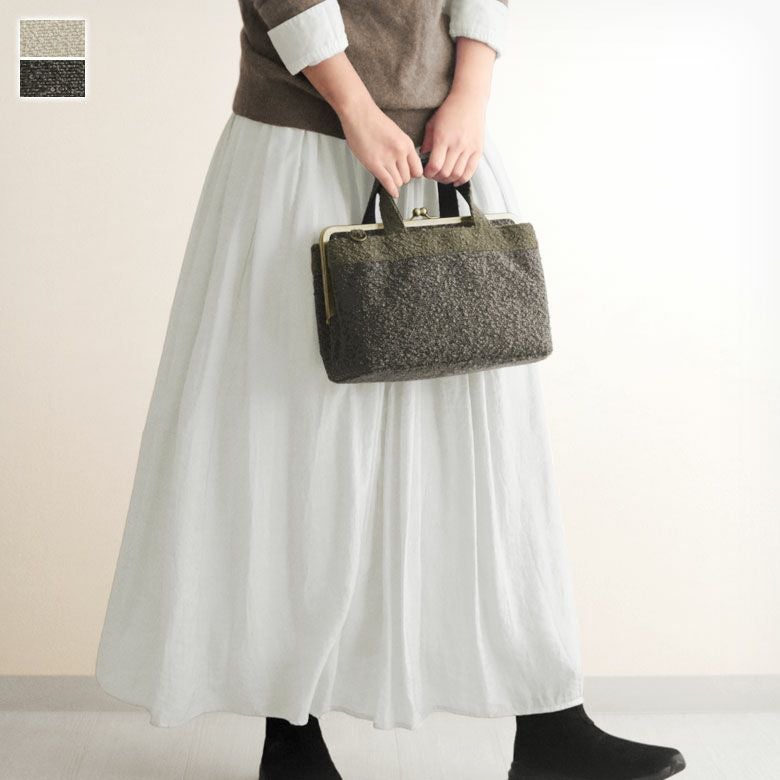 がま口手提げバッグ【moco2】