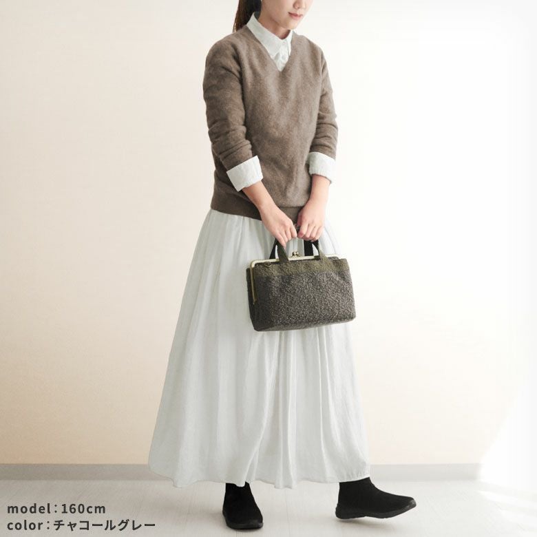 がま口手提げバッグ【moco2】