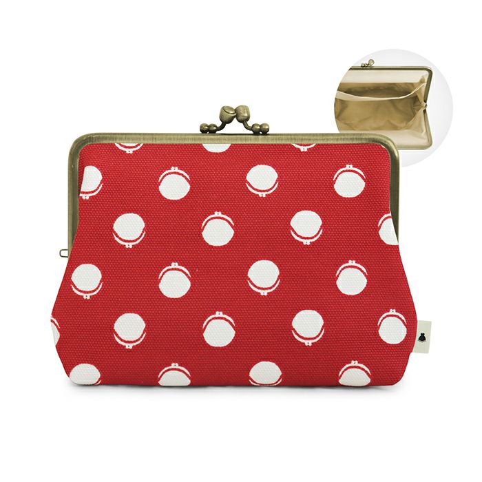 がま口KAKU型ポーチ【彩りアソート】