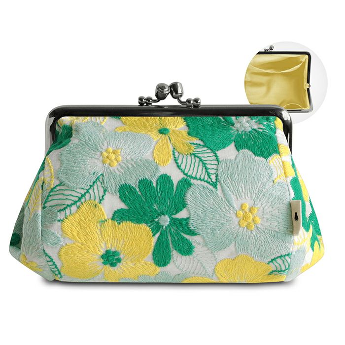 在庫商品】TAWARA型4.5寸がま口コスメポーチ【彩りアソート】 [M便 1/2