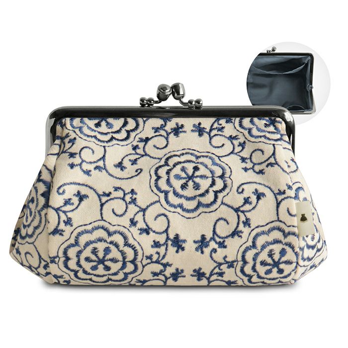 在庫商品】TAWARA型4.5寸がま口コスメポーチ【彩りアソート】 [M便 1/2