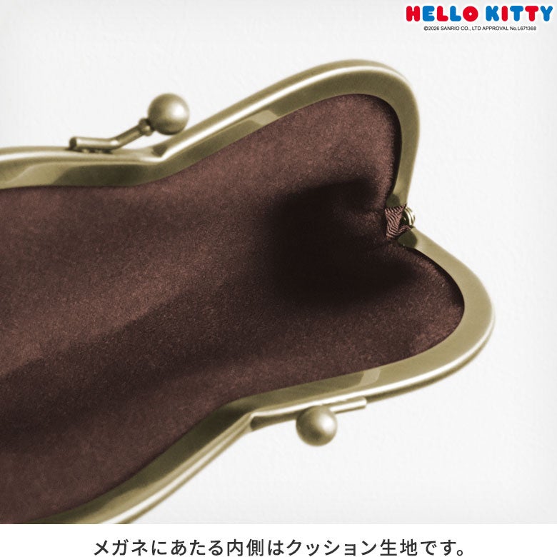 山型がま口メガネケース【HELLO KITTY70's】