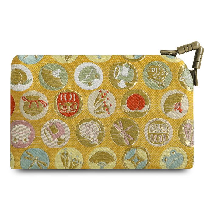 仕切り付きがま口カードケース【福尽し】