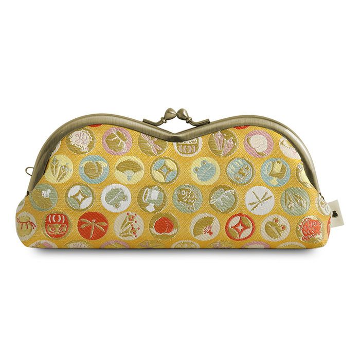 在庫商品】山型がま口メガネケース【福尽し】[M便 9/10] | がま口の