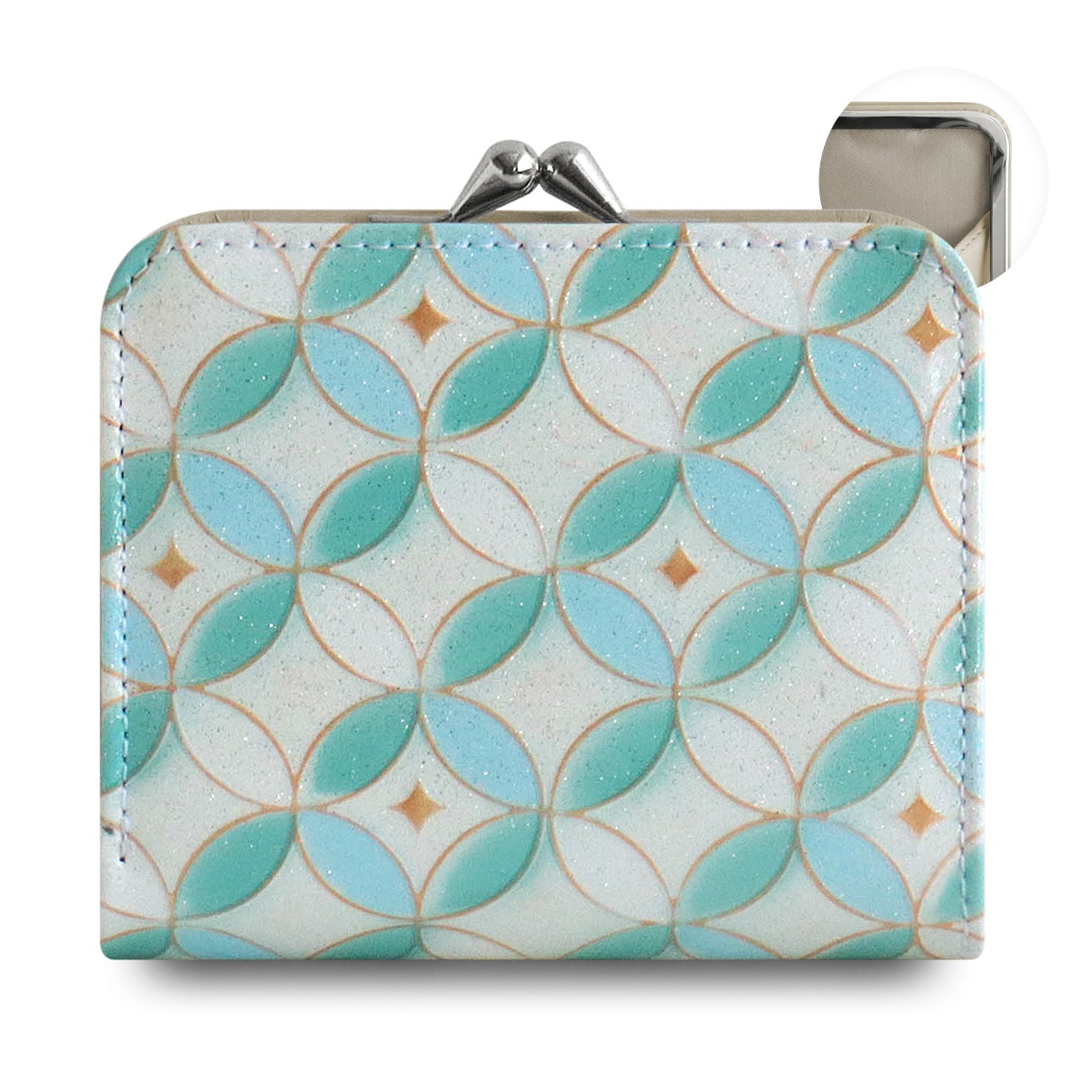 AYANOKOJI あやの小路 二つ折りがま口コンパクトウォレット　シュリンクレザー カラーバリエーション見せ