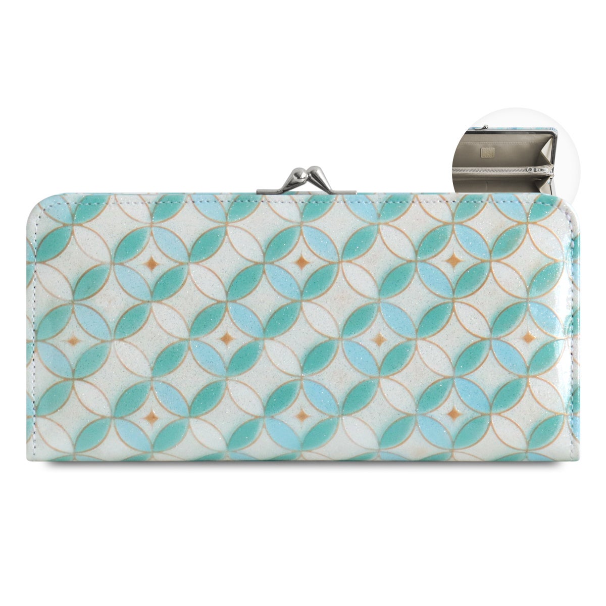 がま口ロングウォレット【X シュリンクレザー・アーチザンレザー】