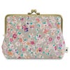 がま口KAKU型ポーチ【彩りアソート（花柄PVC）】