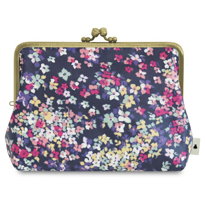 がま口KAKU型ポーチ【彩りアソート（花柄PVC）】
