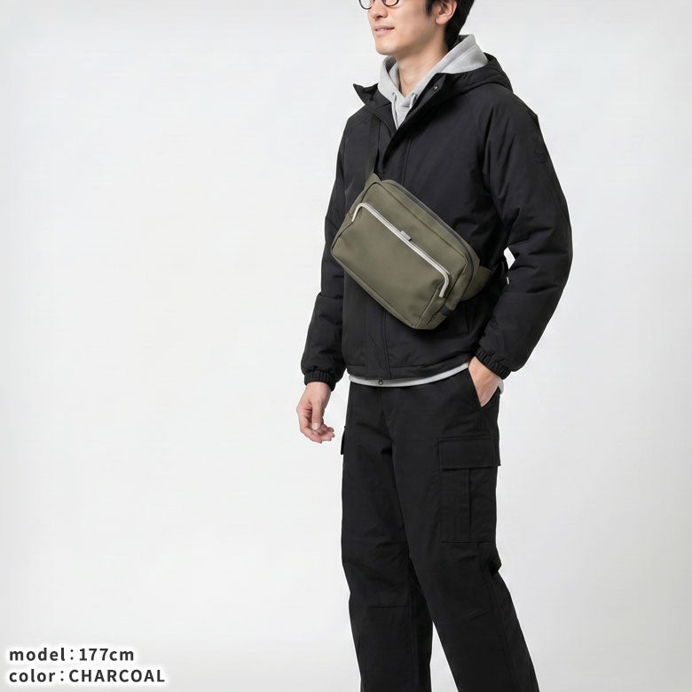 AYANOKOJI Sarei あやの小路 がま口スクエアウエストバッグ【Sarei デューロン】