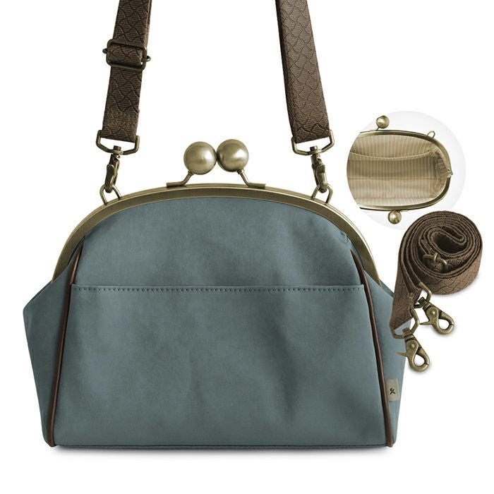 AYANOKOJI あやの小路 大玉がま口ポシェット【Sueddy】WEB限定 カラーバリエーション見せ